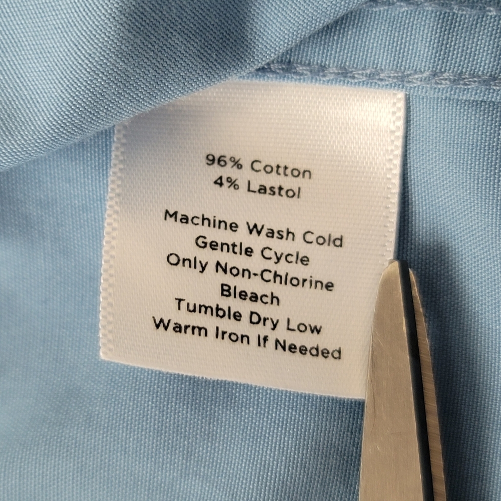 Talbots Blue Button-Up Blouse - Picture 9 of 9